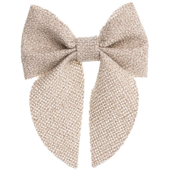 Hairclip with thick fabric bow