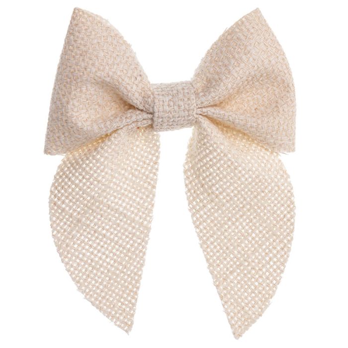 Hairclip with thick fabric bow