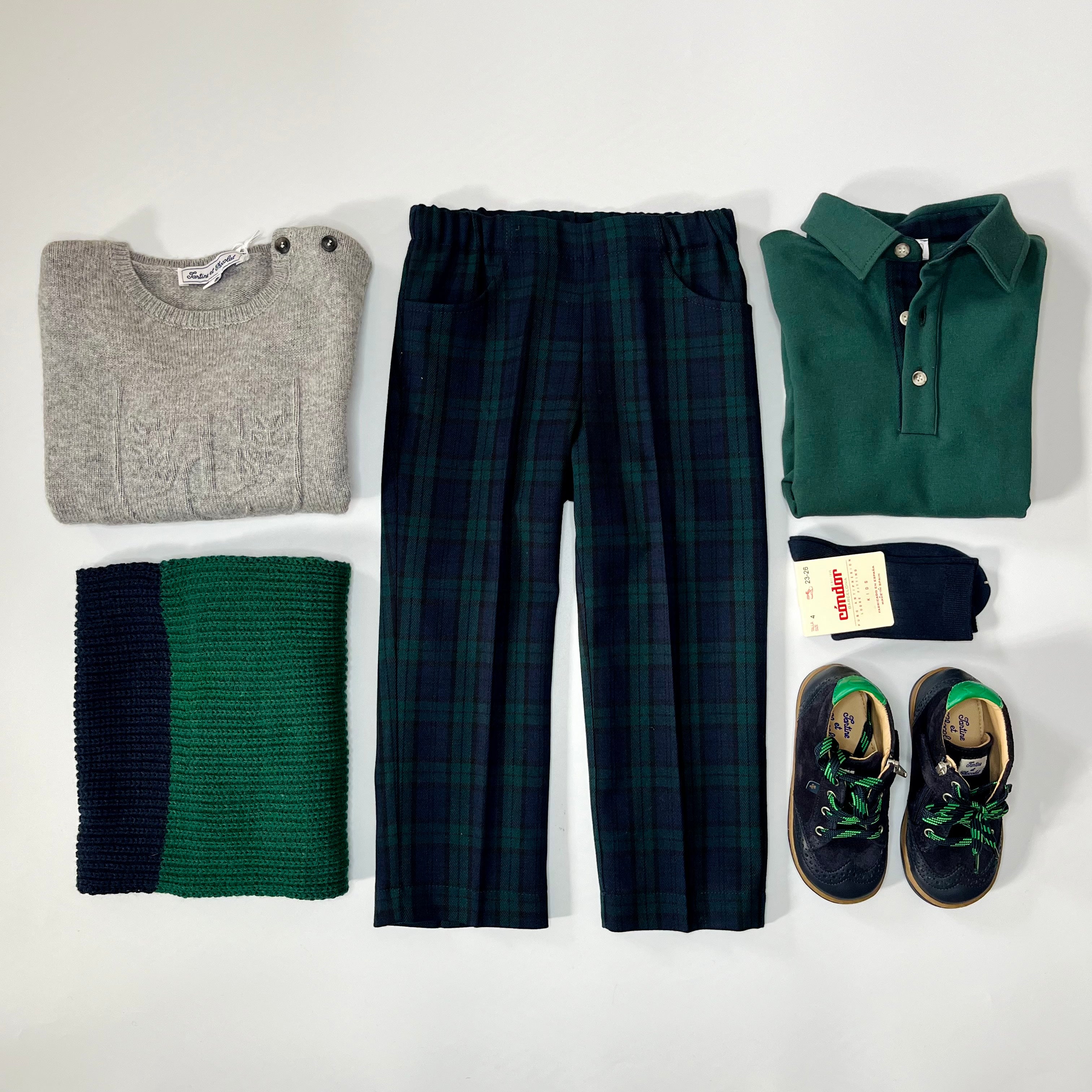 Green & Navy Little Gentleman