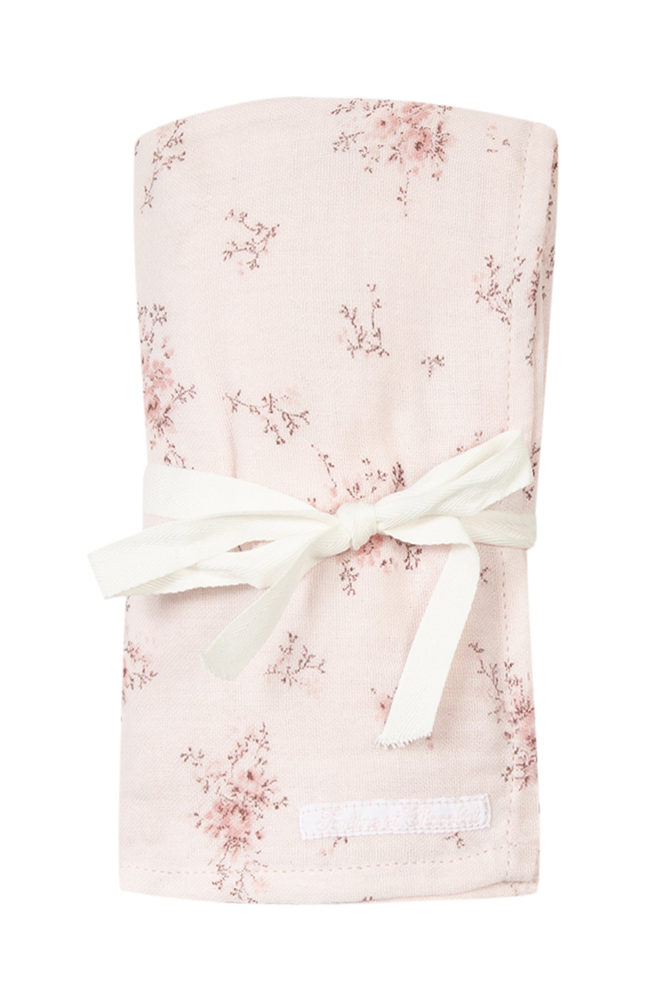 Muslin - Pale pink with floral print - Tartine Et Chocolat