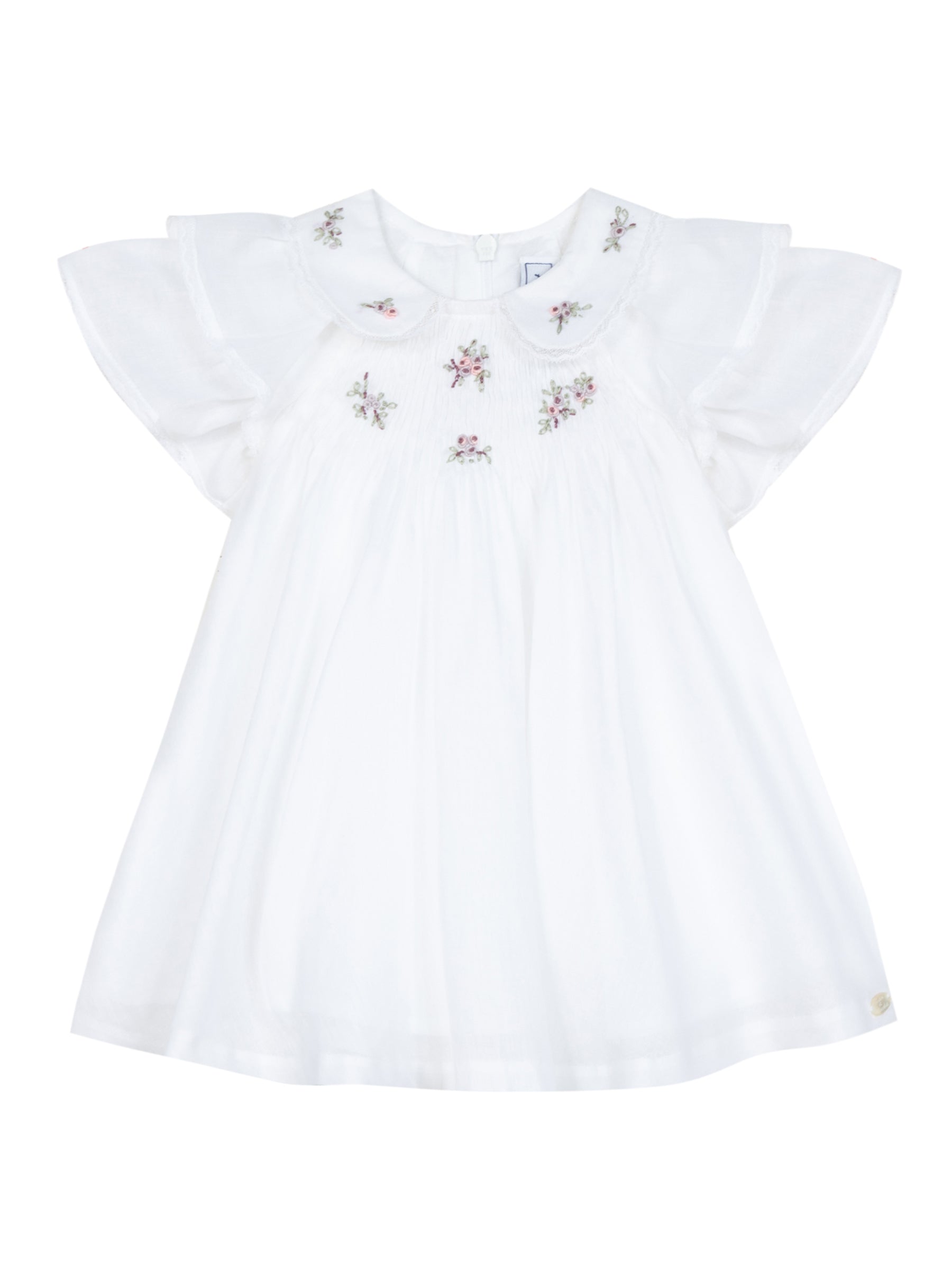 Dress - White cotton with embroidery - Tartine Et Chocolat