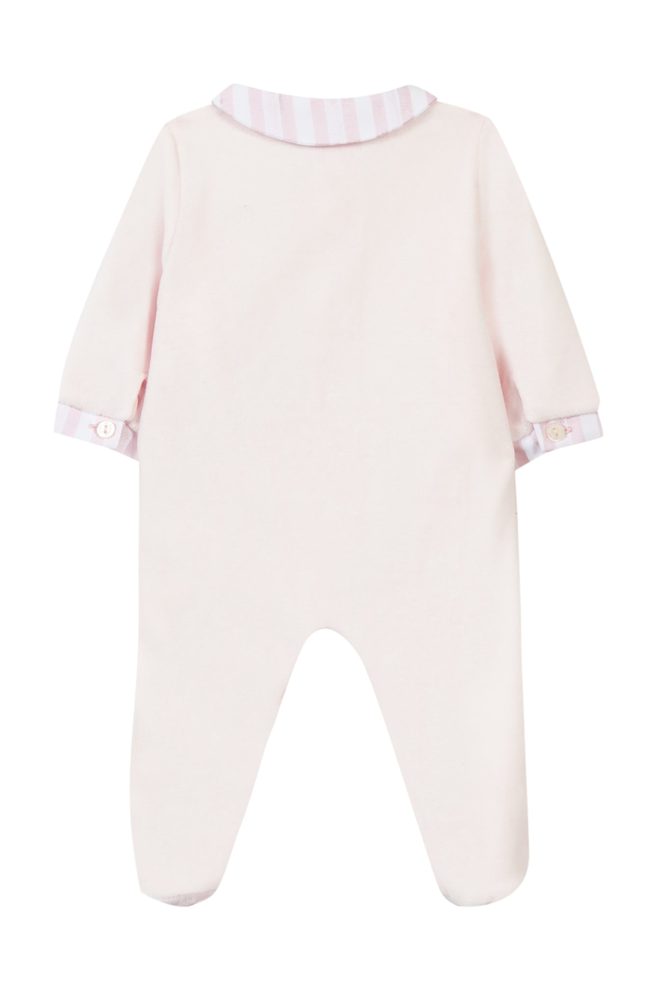 Pyjamas - Pale pink velour with rabbit Light pink / 3M