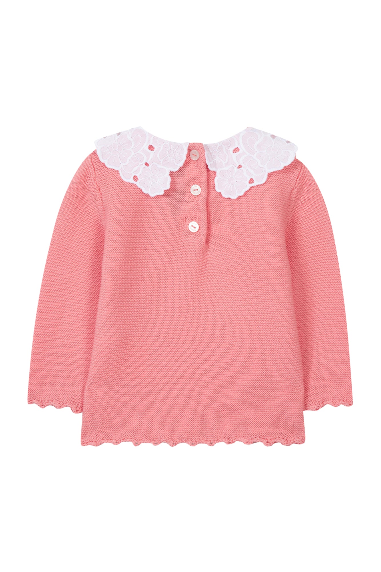 Jumper - Pink Peter Pan Collar Medium Pink / 18M