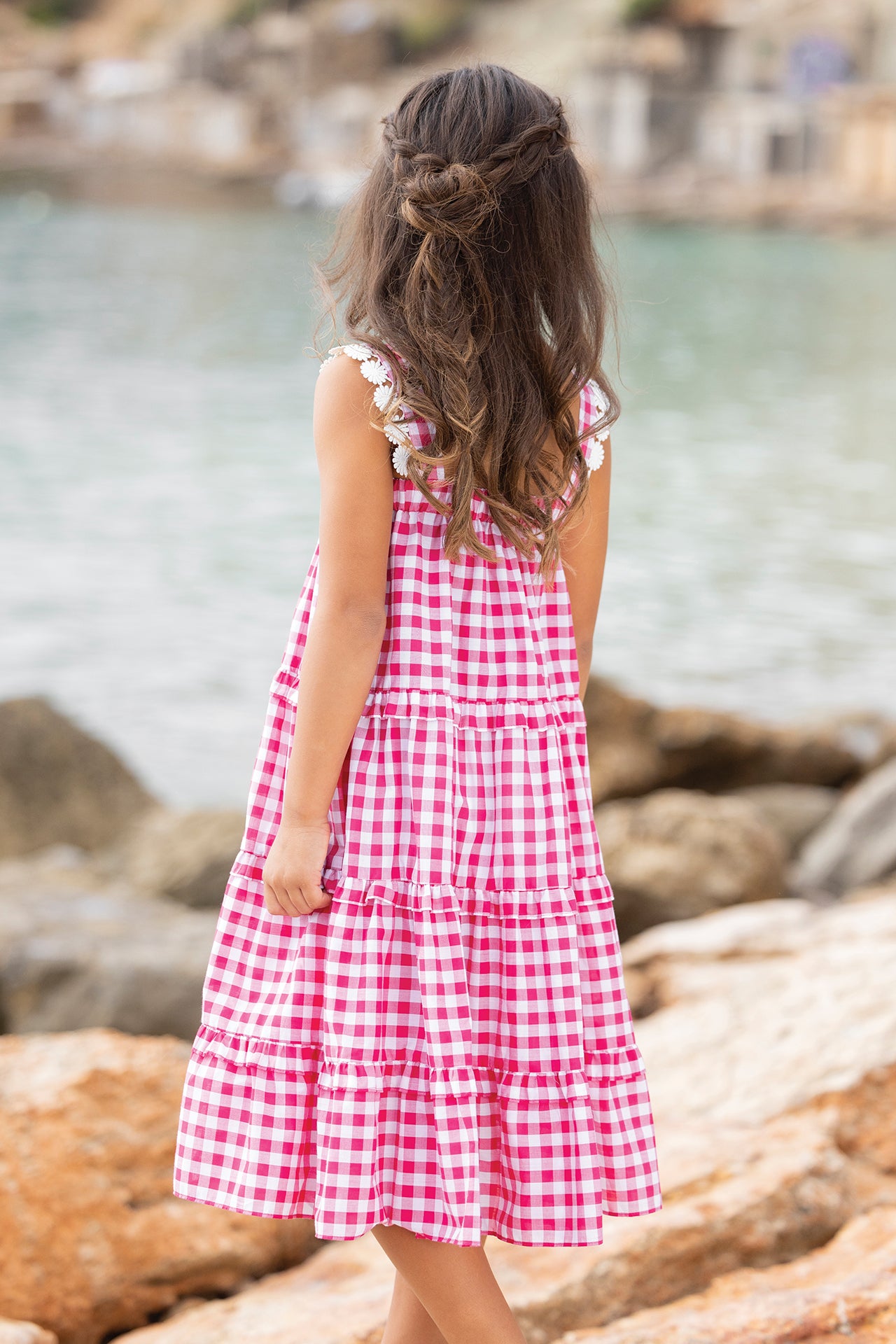 Dress - Pink Two-Tone Gingham Pink / 4Y