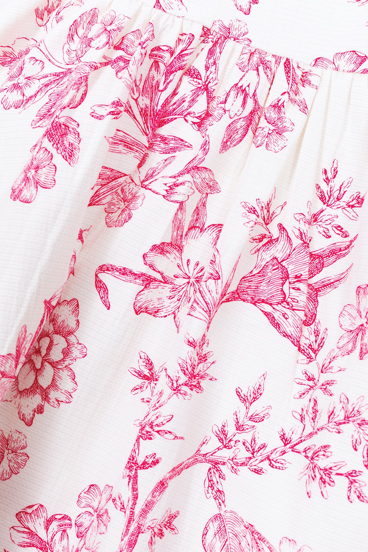 Dress - Pink Jacquard Bougainvillier / 4Y