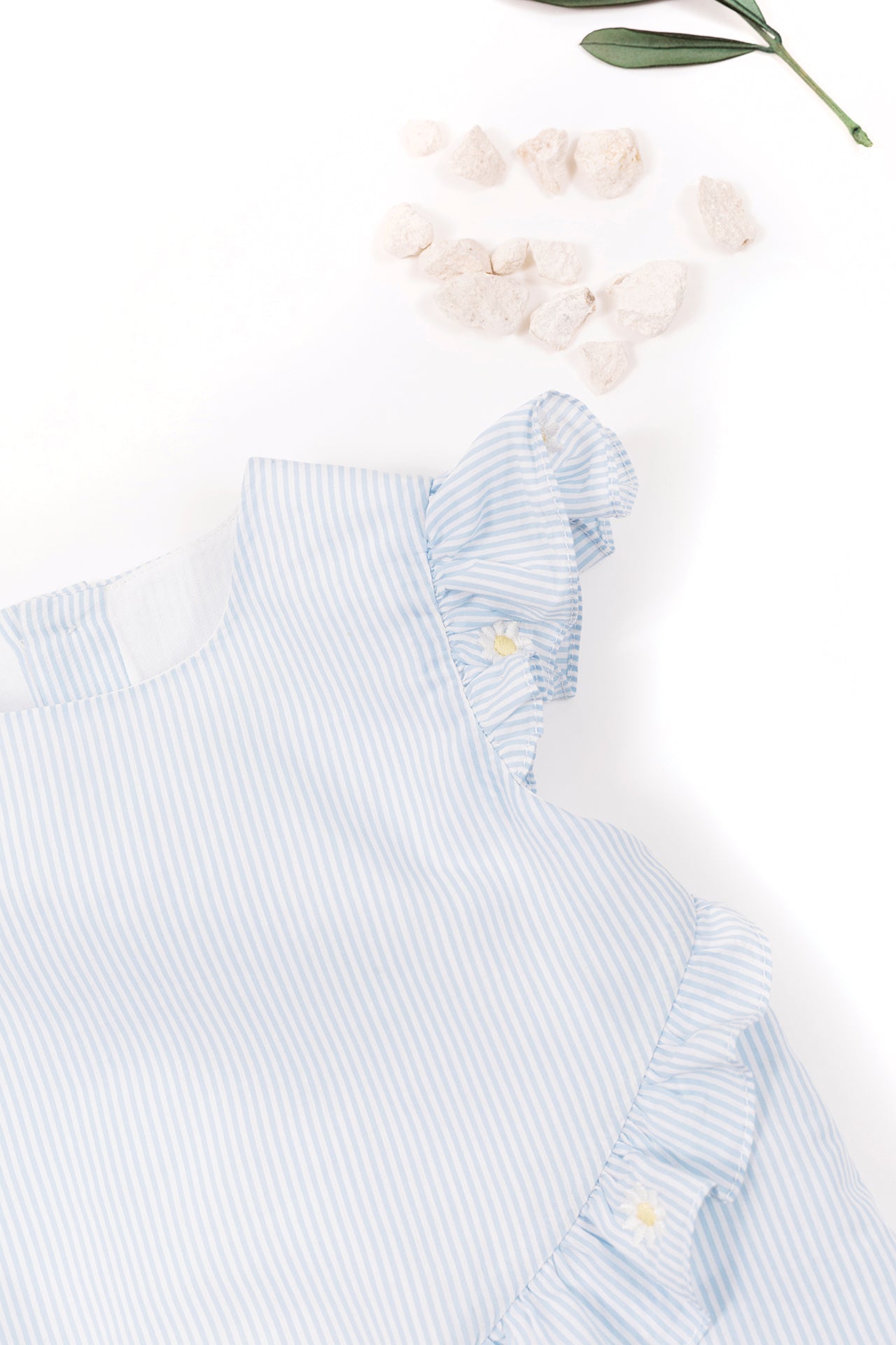 Outfit Short - Stripes White / 9M